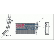 0993001 KUHLER SCHNEIDER Теплообменник, отопление салона