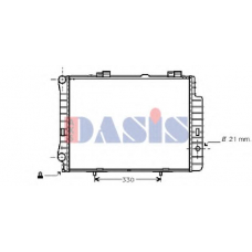 121110N AKS DASIS Радиатор, охлаждение двигателя