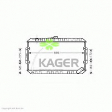 31-0663 KAGER Радиатор, охлаждение двигателя