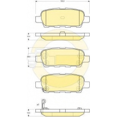 6133939 GIRLING Комплект тормозных колодок, дисковый тормоз