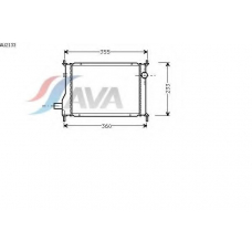 AU2133 AVA Радиатор, охлаждение двигателя