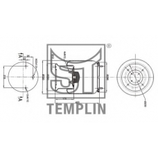 04.060.6106.070 TEMPLIN Кожух пневматической рессоры