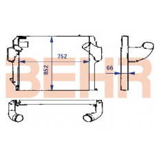 2204234 BEHR Intercooler