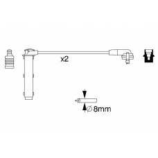 0 986 356 833 BOSCH Комплект проводов зажигания