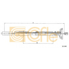 10.340 COFLE Трос, управление сцеплением