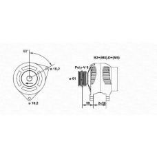 943355163010 MAGNETI MARELLI Генератор