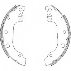 Z4029.00 WOKING Комплект тормозных колодок