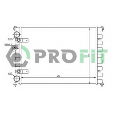 PR 9504A1 PROFIT Радиатор, охлаждение двигателя