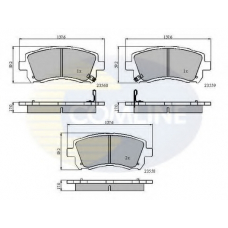 CBP3722 COMLINE Комплект тормозных колодок, дисковый тормоз