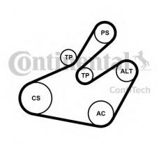 6PK1468K1 CONTITECH Поликлиновой ременный комплект