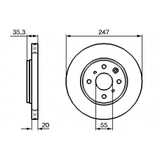 0 986 479 239 BOSCH Тормозной диск