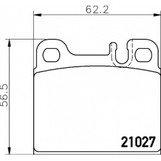 8DB 355 008-101 HELLA PAGID Комплект тормозных колодок, дисковый тормоз