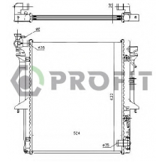PR 4015A1 PROFIT Радиатор, охлаждение двигателя