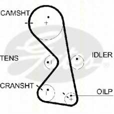 8645 5609xs TRISCAN Ремень ГРМ