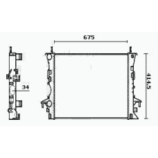 RM0413 EQUAL QUALITY Радиатор, охлаждение двигателя