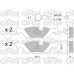 822-070-1K CIFAM Комплект тормозных колодок, дисковый тормоз