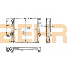 2108794 BEHR Radiator