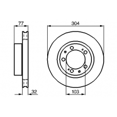 0 986 478 409 BOSCH Тормозной диск