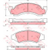 GDB4049 TRW Комплект тормозных колодок, дисковый тормоз