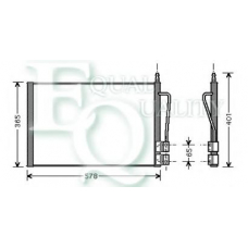 CO0267 EQUAL QUALITY Конденсатор, кондиционер