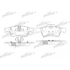 PBP1831 PATRON Комплект тормозных колодок, дисковый тормоз