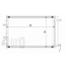 024-016-0001 LORO Конденсатор, кондиционер