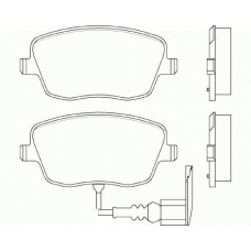 13046028842-SET-MS MASTER-SPORT Комплект тормозных колодок, дисковый тормоз