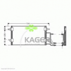 94-5008 KAGER Конденсатор, кондиционер