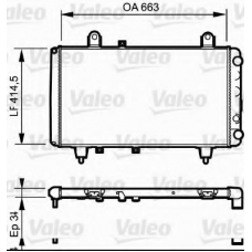 730040 VALEO Радиатор, охлаждение двигателя