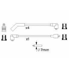 0 986 356 701 BOSCH Комплект проводов зажигания