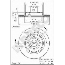 BS 8203 BRECO Тормозной диск