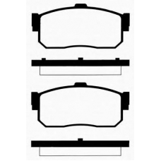 J PP-133AF JAPANPARTS Комплект тормозных колодок, дисковый тормоз