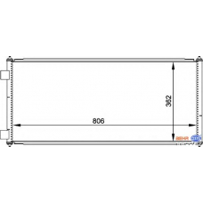 8FC 351 300-751 HELLA Конденсатор, кондиционер