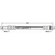 FBH6010 FIRST LINE Тормозной шланг