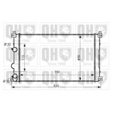 QER2298 QUINTON HAZELL Радиатор, охлаждение двигателя