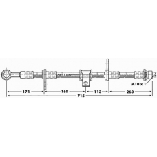 FBH6797 FIRST LINE Тормозной шланг