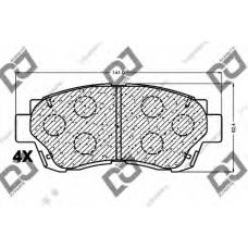 BP1119 DJ PARTS Комплект тормозных колодок, дисковый тормоз