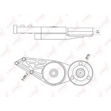 PT-3002 LYNX Ролик руч.ремня audi a4,a6/vw