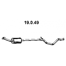 19.0.49 EBERSPACHER Средний глушитель выхлопных газов
