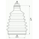 SJK7081.00 OPEN PARTS Комплект пылника, приводной вал