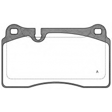 BPA1200.30 OPEN PARTS Комплект тормозных колодок, дисковый тормоз