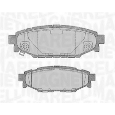 363916060700 MAGNETI MARELLI Комплект тормозных колодок, дисковый тормоз