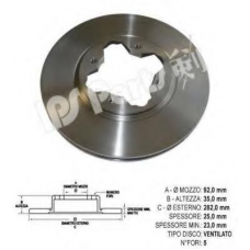 IBT-1401 IPS Parts Тормозной диск