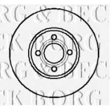 BBD4945 BORG & BECK Тормозной диск