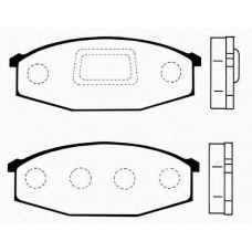 J PA-131AF JAPANPARTS Комплект тормозных колодок, дисковый тормоз