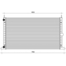 350213104700 MAGNETI MARELLI Радиатор, охлаждение двигателя