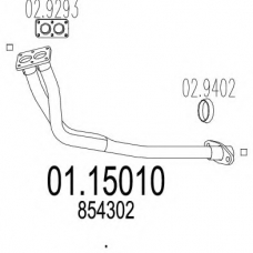 01.15010 MTS Труба выхлопного газа