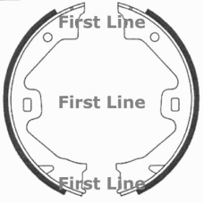 FBS667 FIRST LINE Комплект тормозных колодок, стояночная тормозная с