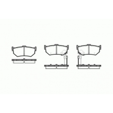 0183.02 REMSA Комплект тормозных колодок, дисковый тормоз