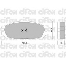 822-409-0 CIFAM Комплект тормозных колодок, дисковый тормоз